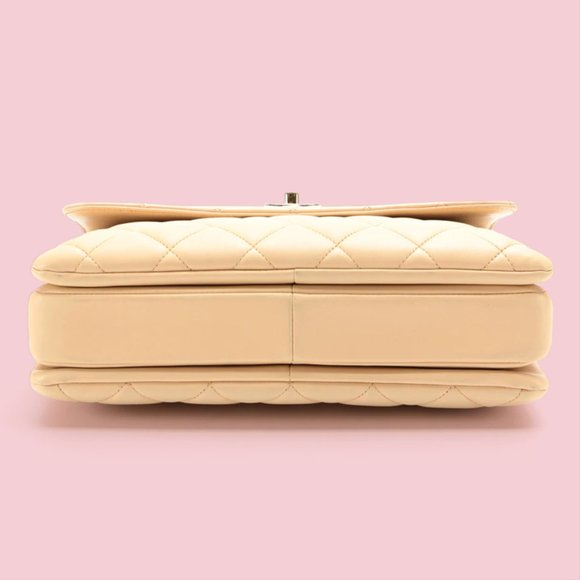 Chanel Lambskin Beige Medium Trendy CC Top Handle Bag - Picture 4 of 13